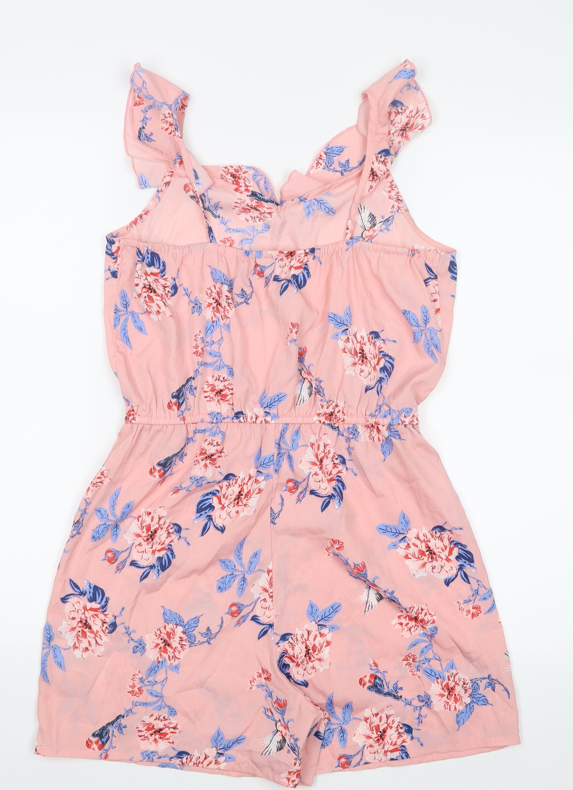 Primark Girls Pink Floral  Romper One-Piece Size 12-13 Years