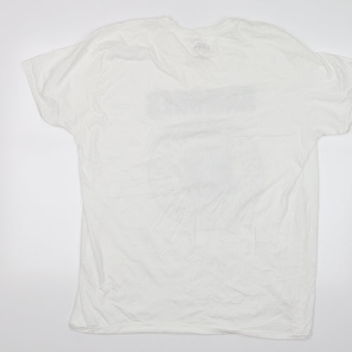 Primark Mens White    T-Shirt Size L  - Ramones