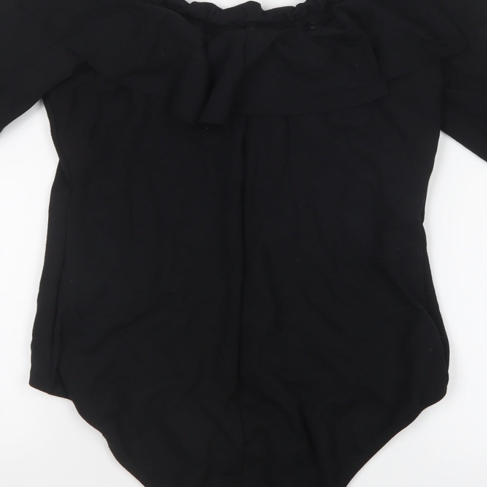 Zara Womens Black   Bodysuit One-Piece Size 14