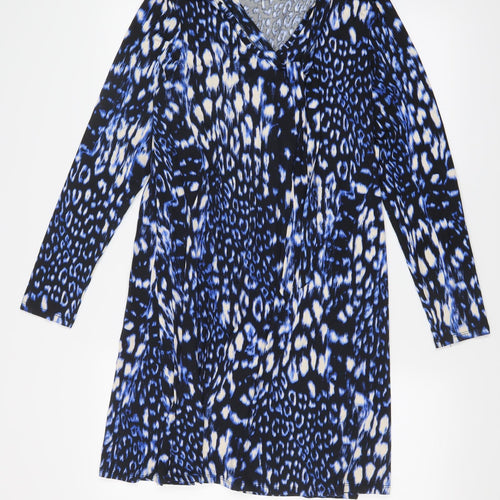 Principles Womens Blue Animal Print  Shift  Size 10