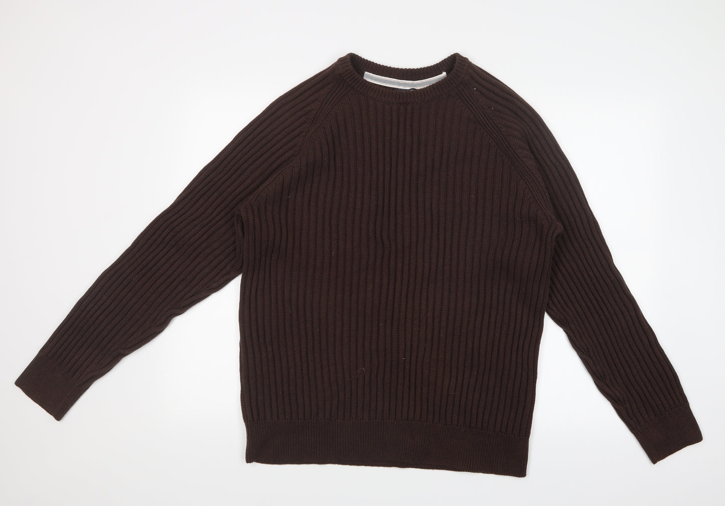 Boston Crew Mens Brown   Pullover Jumper Size L