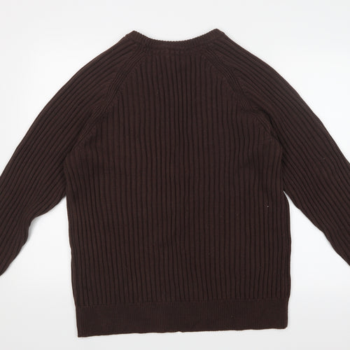 Boston Crew Mens Brown   Pullover Jumper Size L