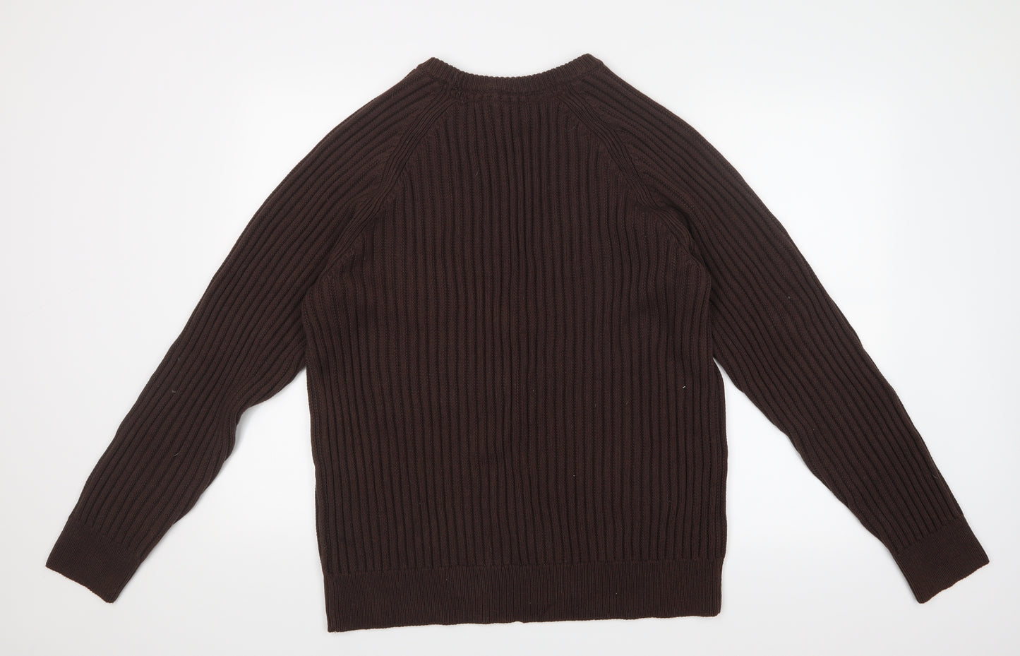 Boston Crew Mens Brown   Pullover Jumper Size L
