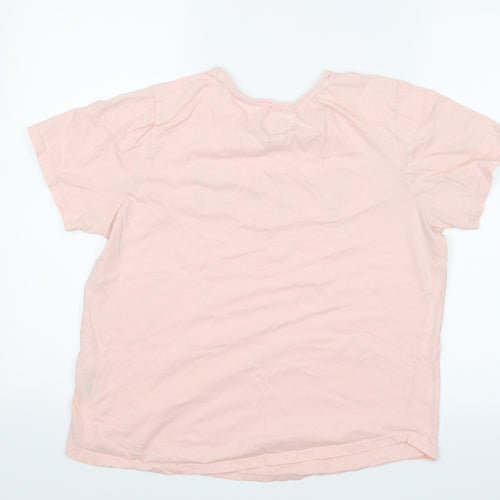 Preworn Girls Pink   Top Pyjama Top Size M  - You mean the world to me