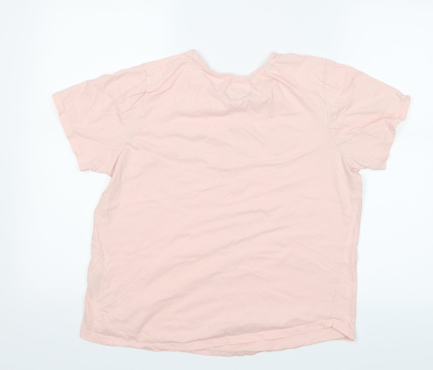 Preworn Girls Pink   Top Pyjama Top Size M  - You mean the world to me