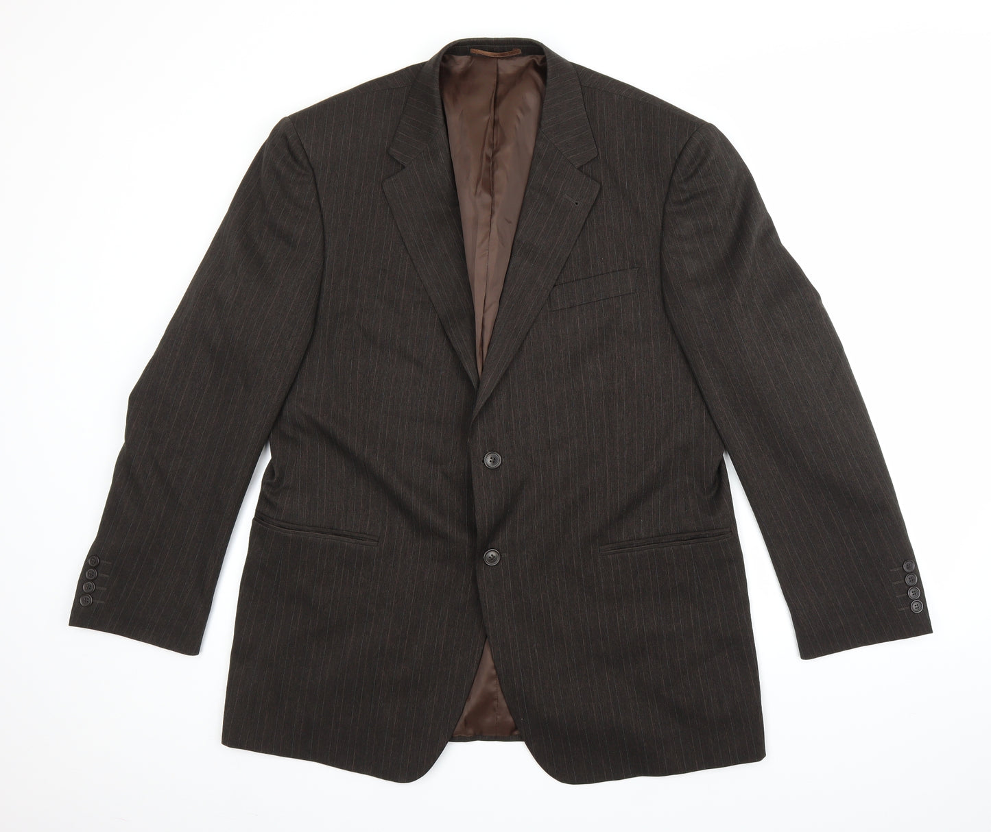 Taylor Wright Mens Brown   Jacket Blazer Size XL  - shoulder pads