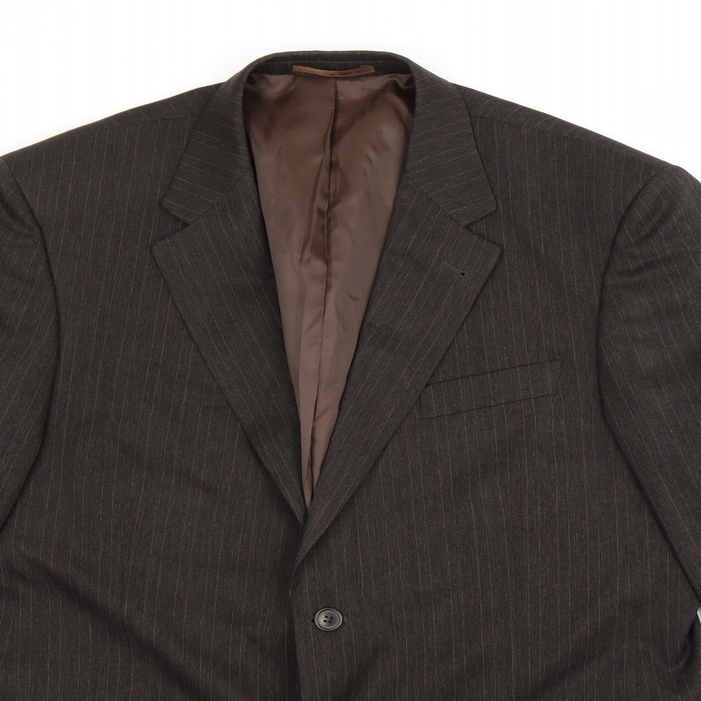Taylor Wright Mens Brown   Jacket Blazer Size XL  - shoulder pads