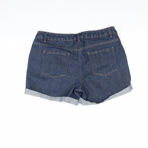 George Womens Blue   Cut-Off Shorts Size 14