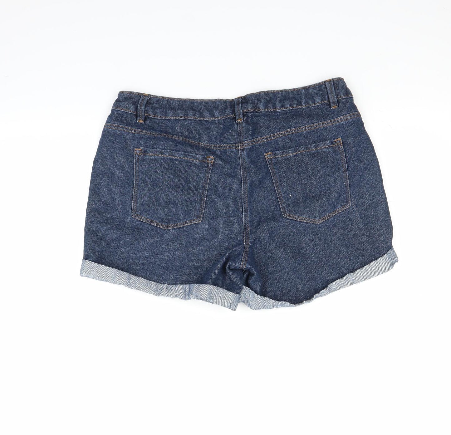George Womens Blue   Cut-Off Shorts Size 14