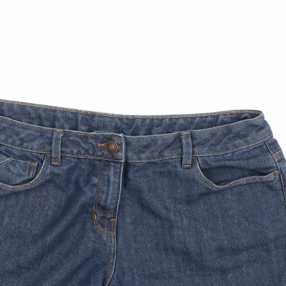 George Womens Blue   Cut-Off Shorts Size 14