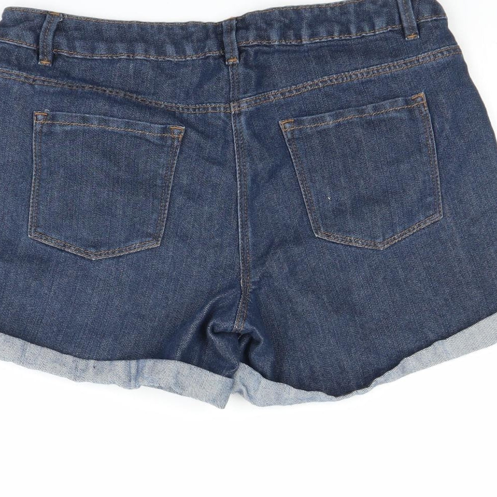 George Womens Blue   Cut-Off Shorts Size 14