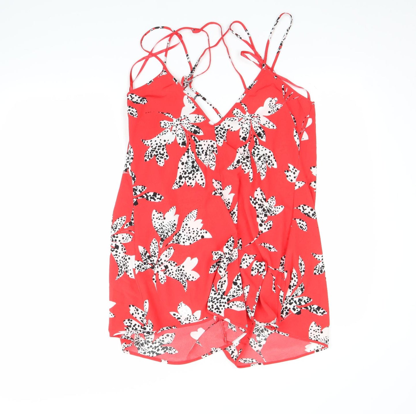 River Island Womens Red   Playsuit One-Piece Size 10 L3 in