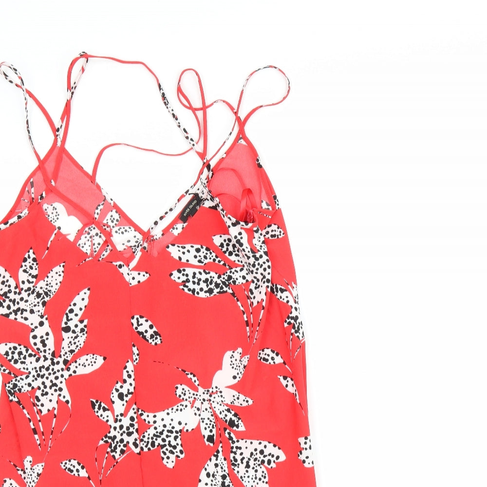 River Island Womens Red   Playsuit One-Piece Size 10 L3 in