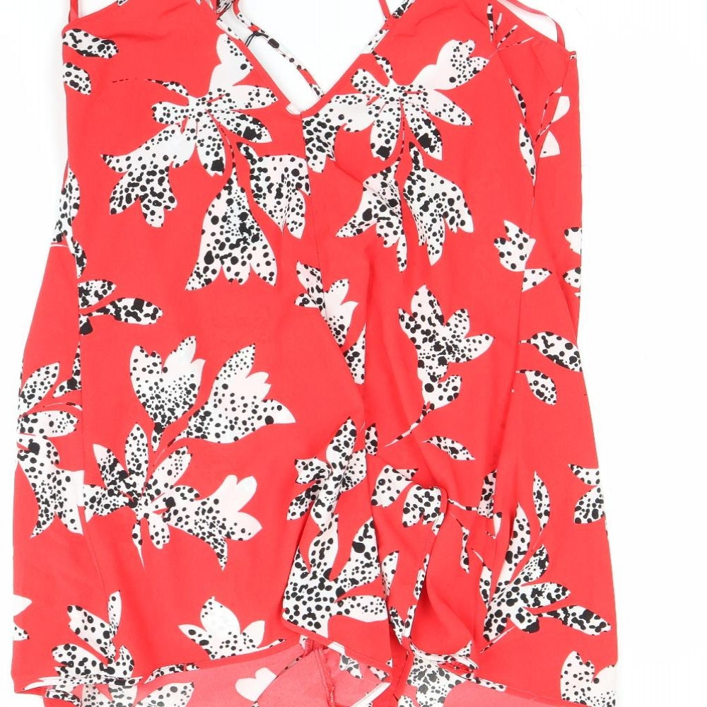 River Island Womens Red   Playsuit One-Piece Size 10 L3 in
