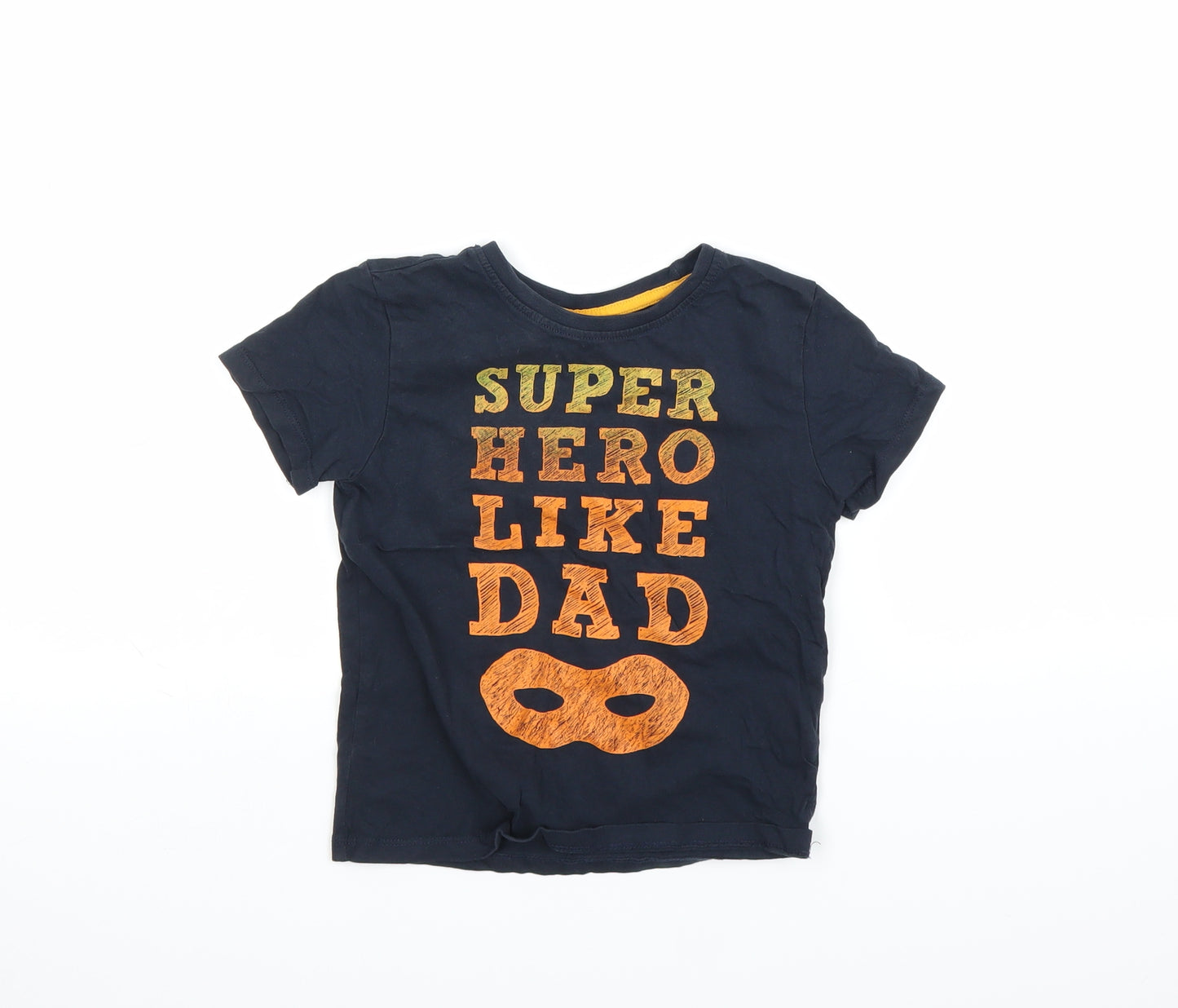 Primark Boys Blue   Basic T-Shirt Size 4 Years  - Hero