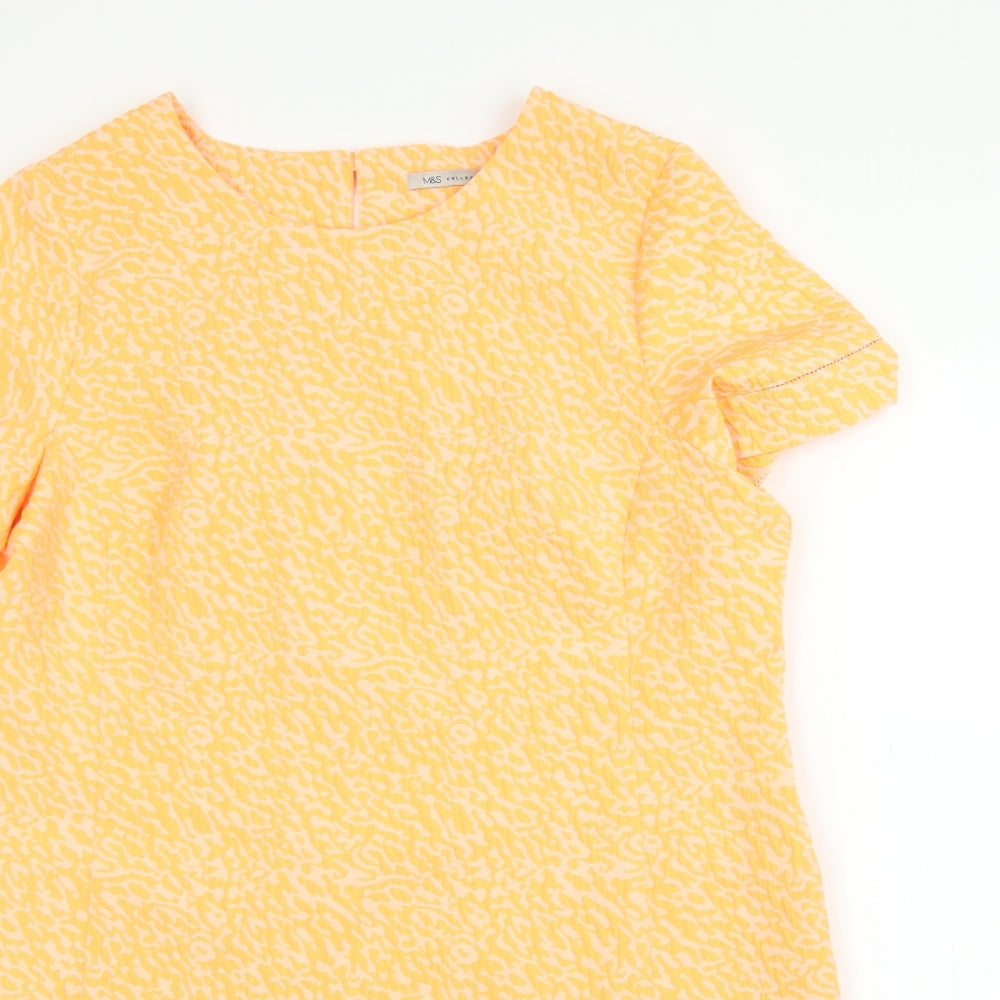 m&S Womens Orange   Sheath  Size 18