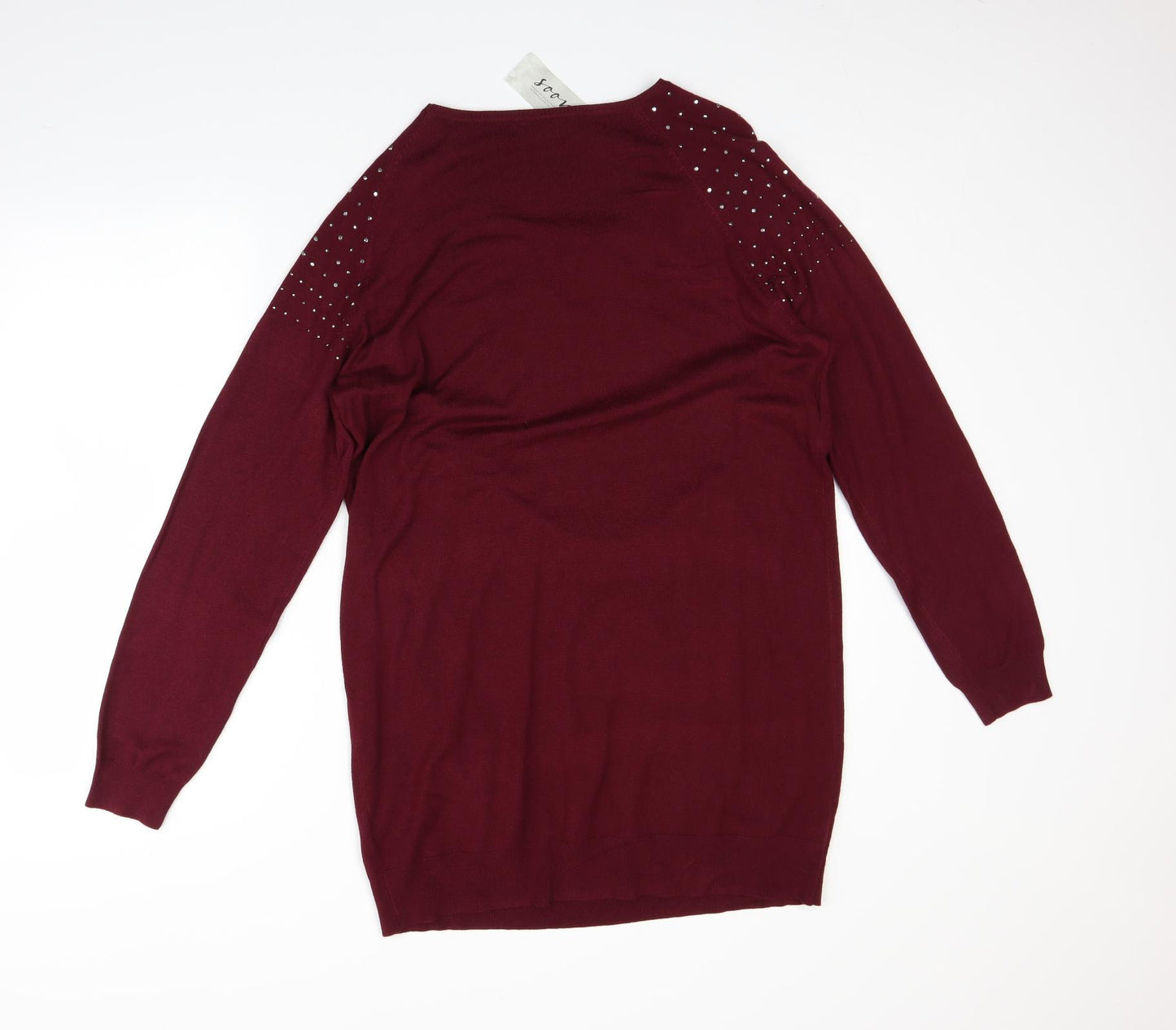 Soon Womens Red   Pullover Jumper Size 18
