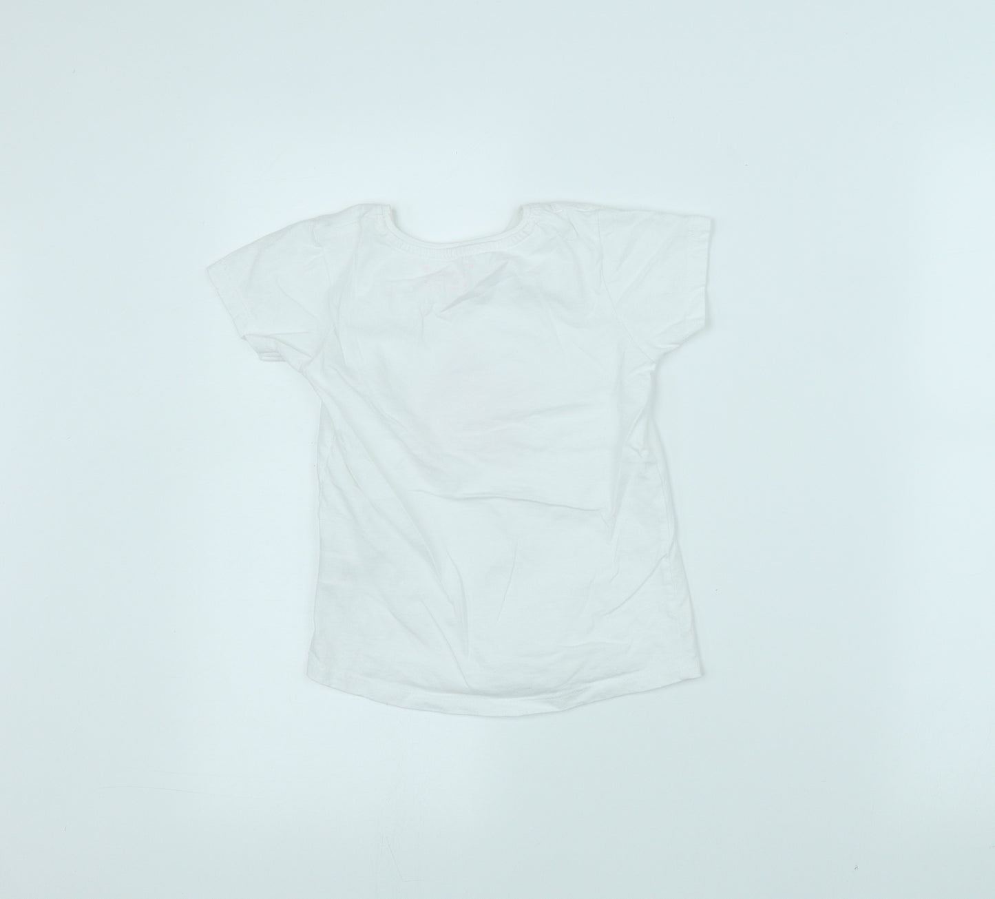 Primark Girls White   Basic T-Shirt Size 6-7 Years