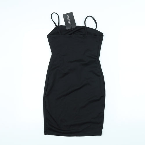 PRETTYLITTLETHING Womens Black   Pencil Dress  Size 10