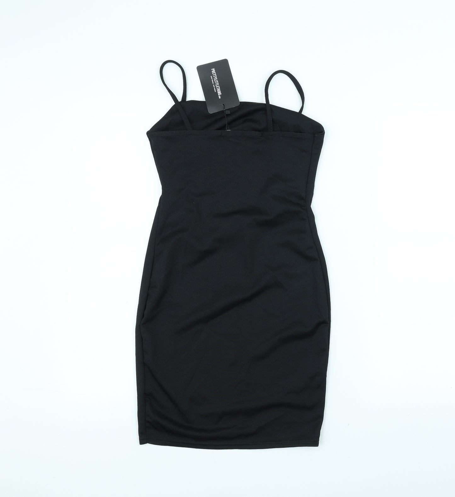 PRETTYLITTLETHING Womens Black   Pencil Dress  Size 10