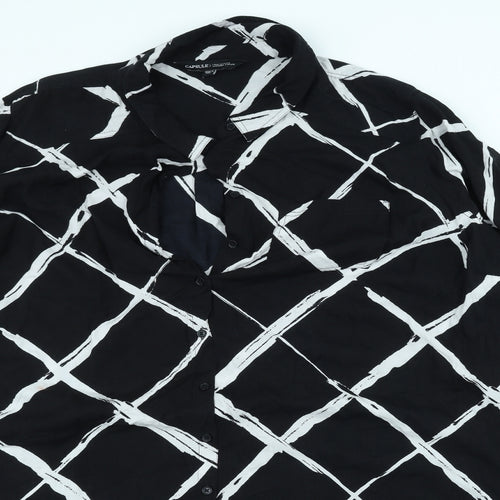 Capsule Mens Black    Dress Shirt Size S