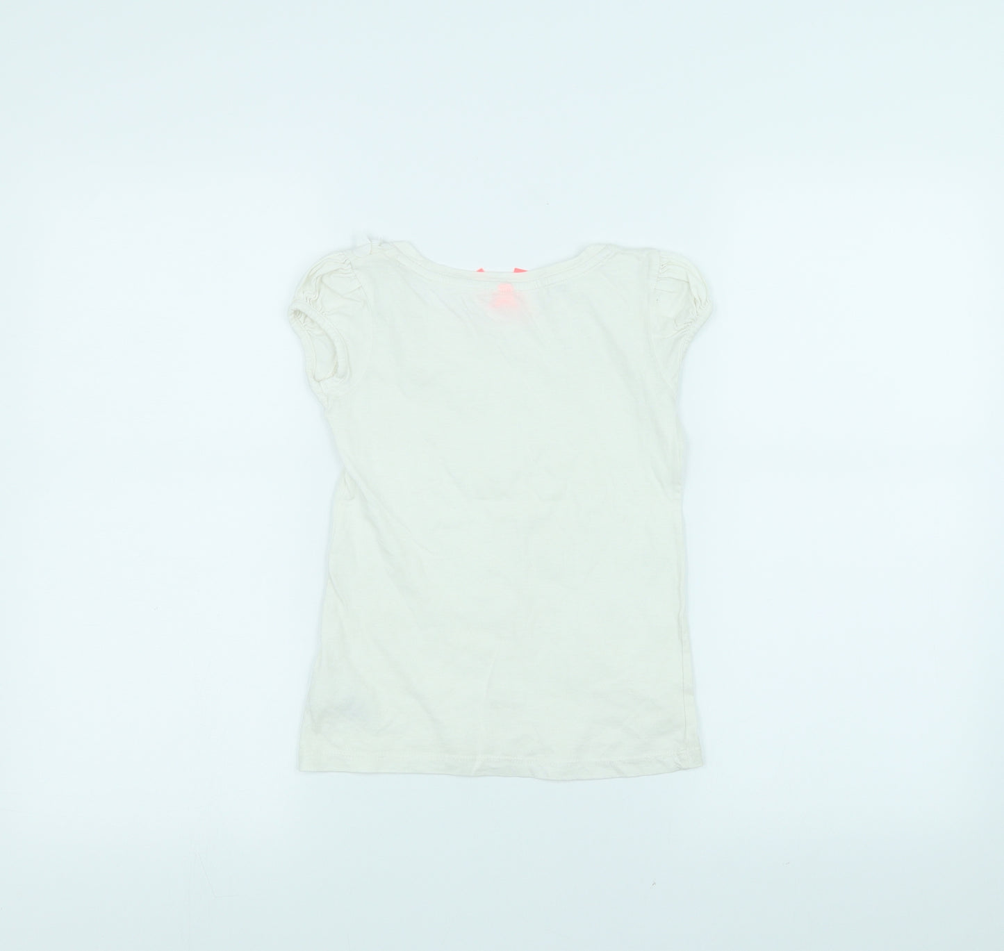 NEXT Girls White   Basic T-Shirt Size 5 Years