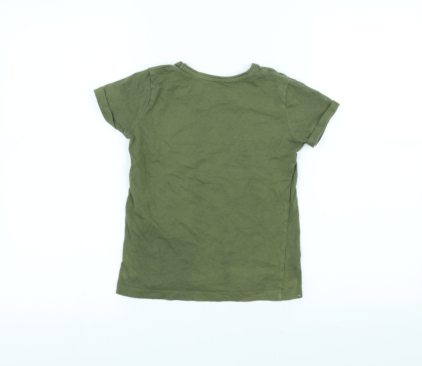 Primark Girls Green   Basic T-Shirt Size 7-8 Years  - love