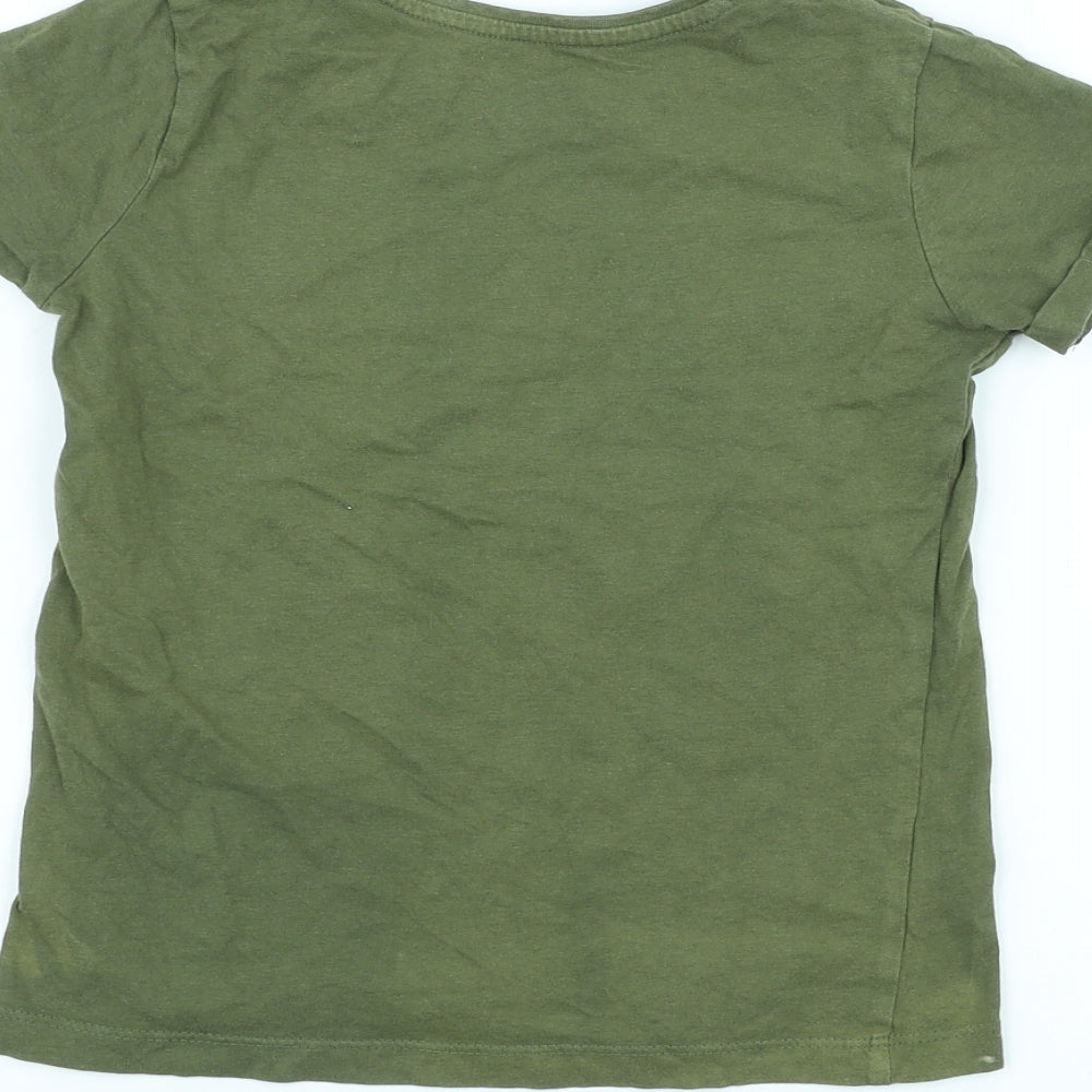 Primark Girls Green   Basic T-Shirt Size 7-8 Years  - love
