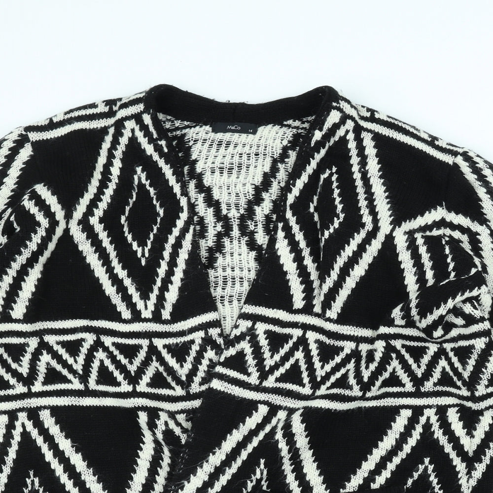 M&Co Womens Black  Knit Jacket  Size 14