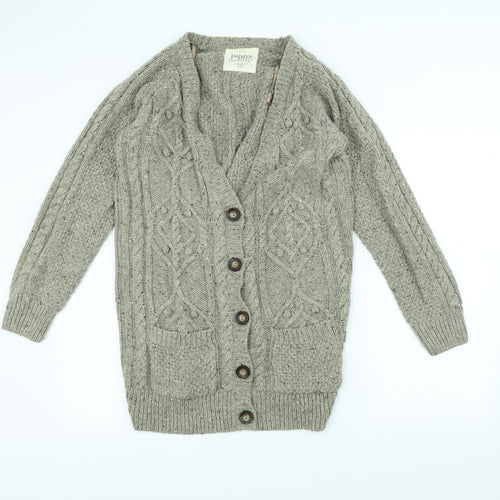 12 Womens Brown  Knit Jacket Coatigan Size 12