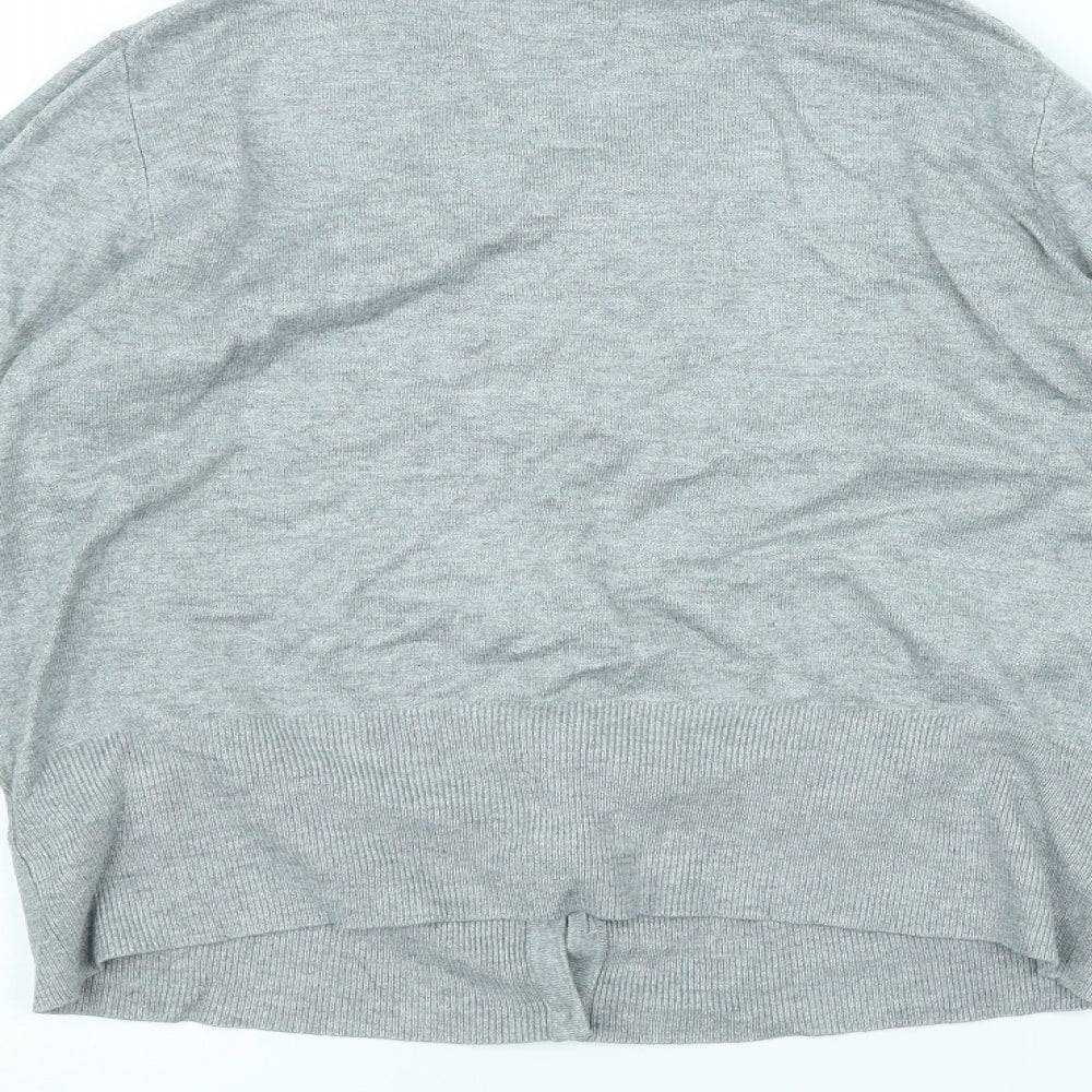 Marks and Spencer Womens Grey   Cardigan Jumper Size 14