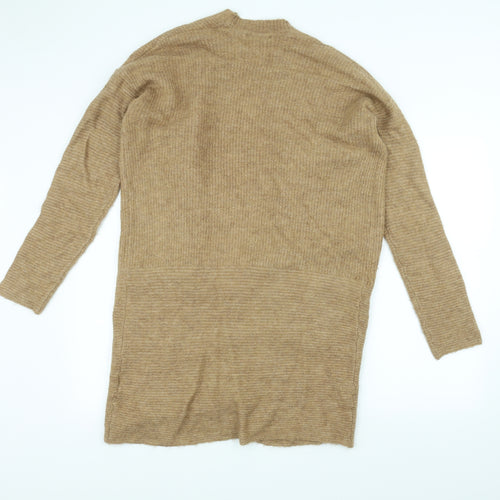 Avenue Womens Brown  Knit Jacket Coatigan Size 14