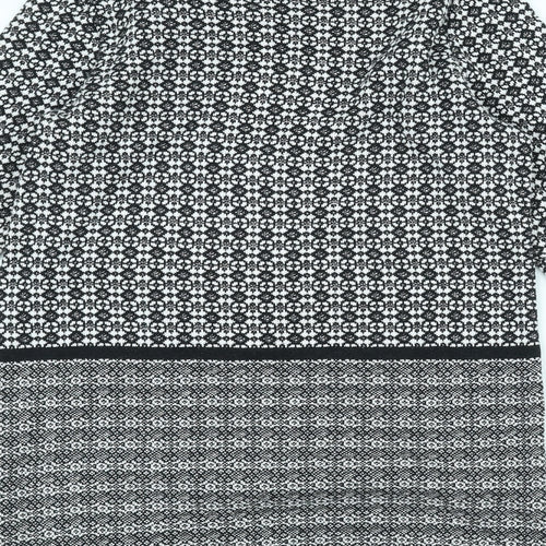 F&F Womens White  Knit Jacket Coatigan Size 12