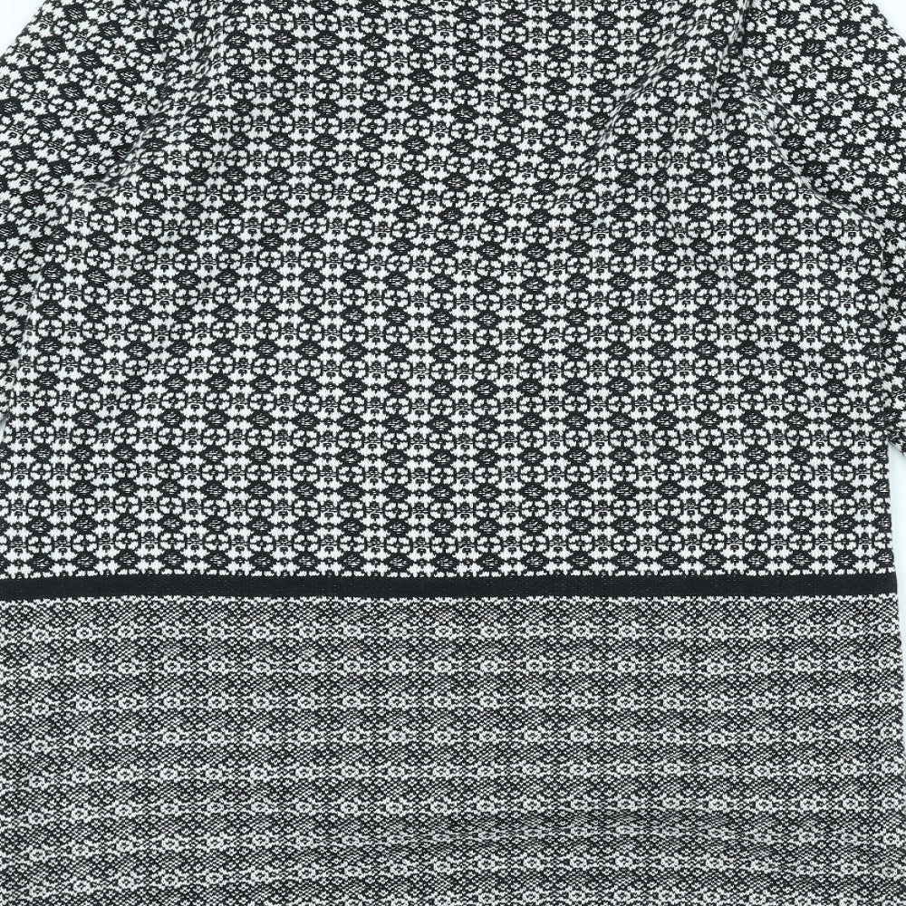 F&F Womens White  Knit Jacket Coatigan Size 12