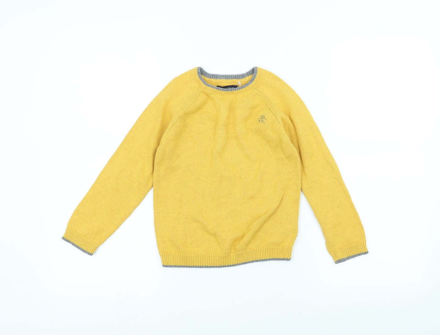 Mayoral Boys Yellow  Knit Pullover Jumper Size 5 Years