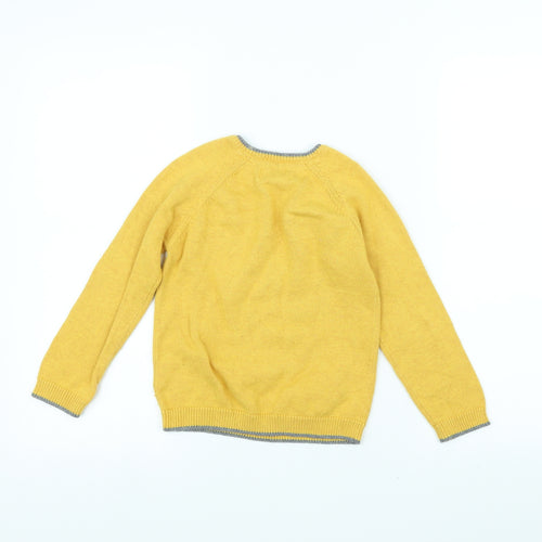 Mayoral Boys Yellow  Knit Pullover Jumper Size 5 Years