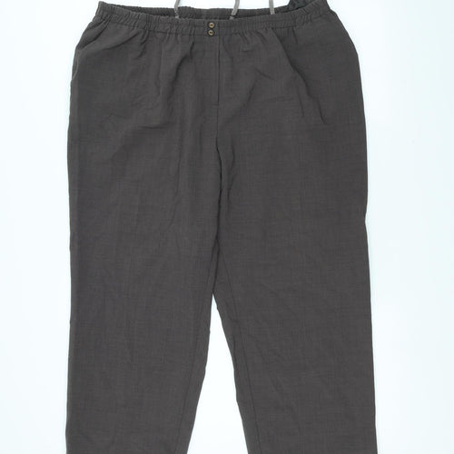 Preworn Womens Brown   Trousers  Size 24 L23 in