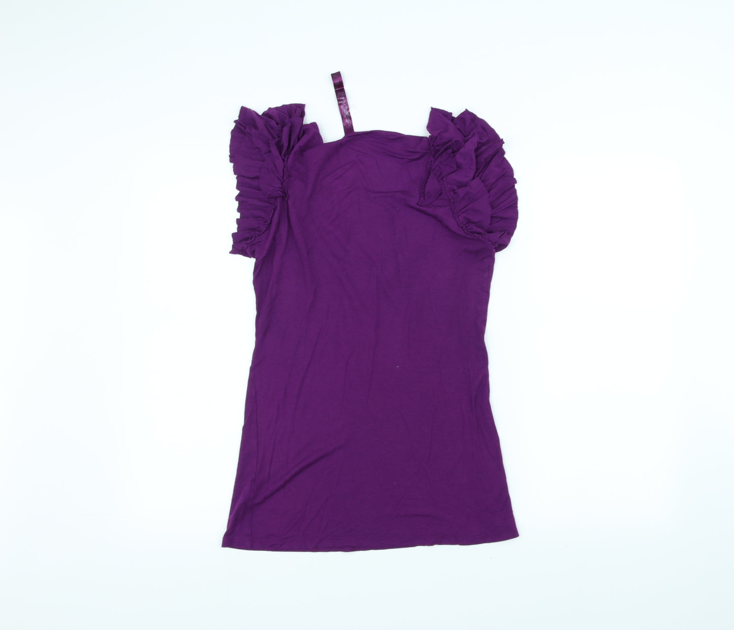 TU Womens Purple   Basic T-Shirt Size 10