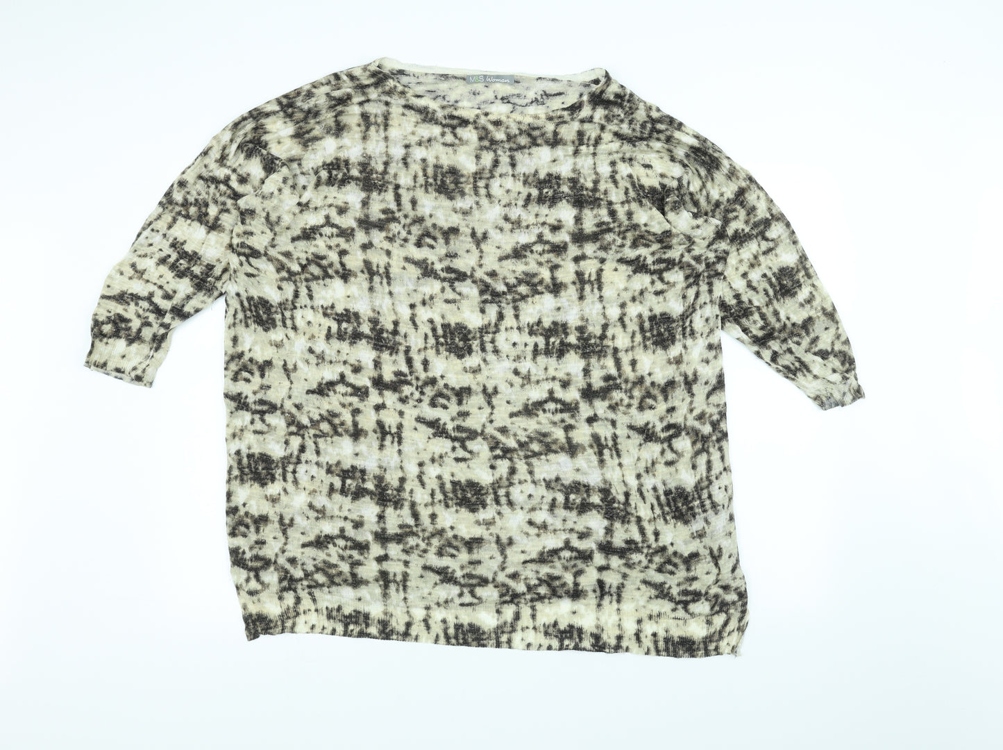 Marks and Spencer Womens Brown   Basic T-Shirt Size 22
