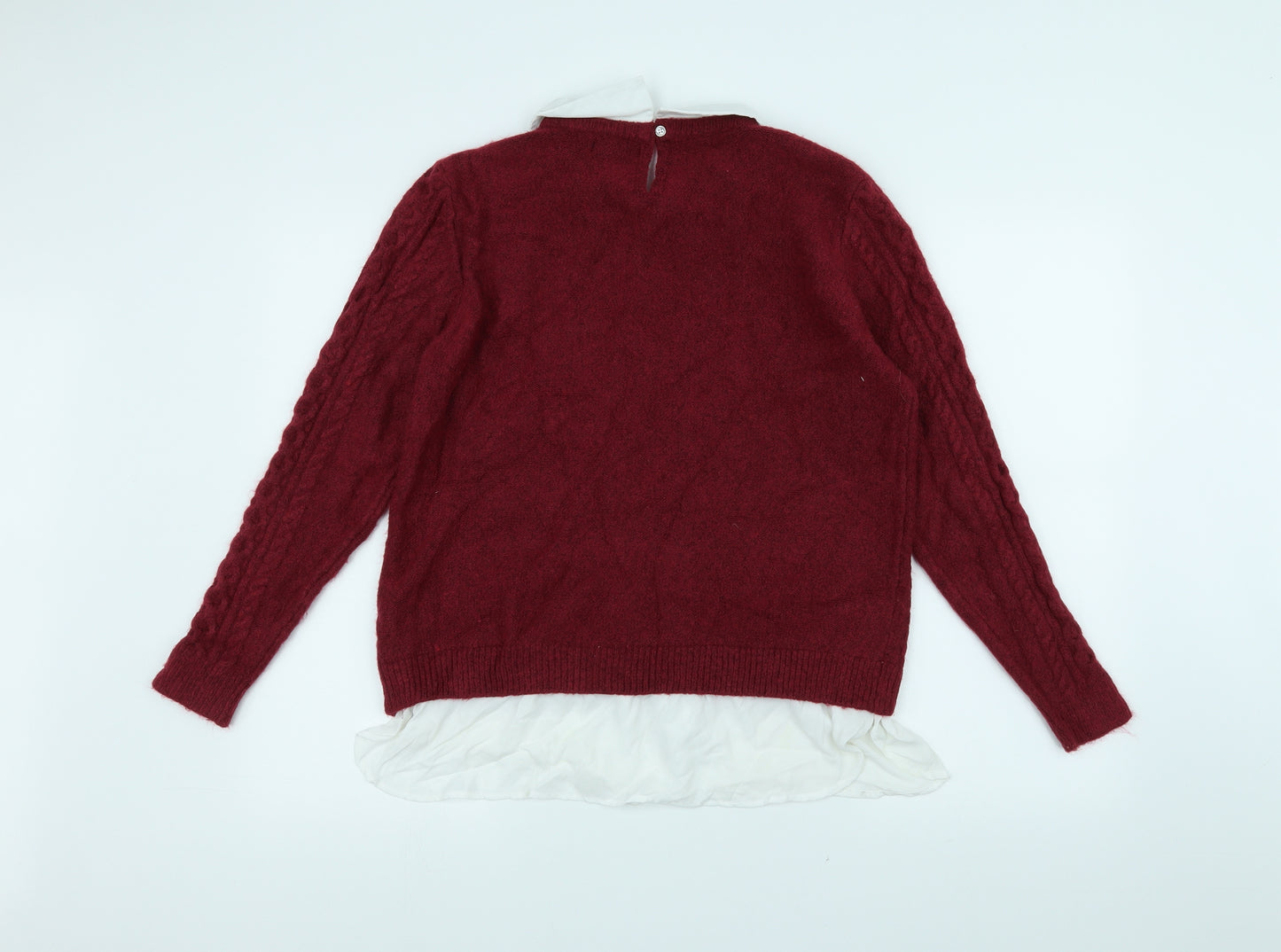 Primark Womens Red   Pullover Jumper Size M