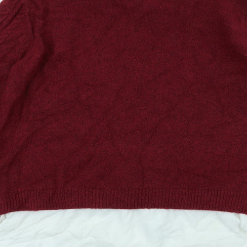 Primark Womens Red   Pullover Jumper Size M