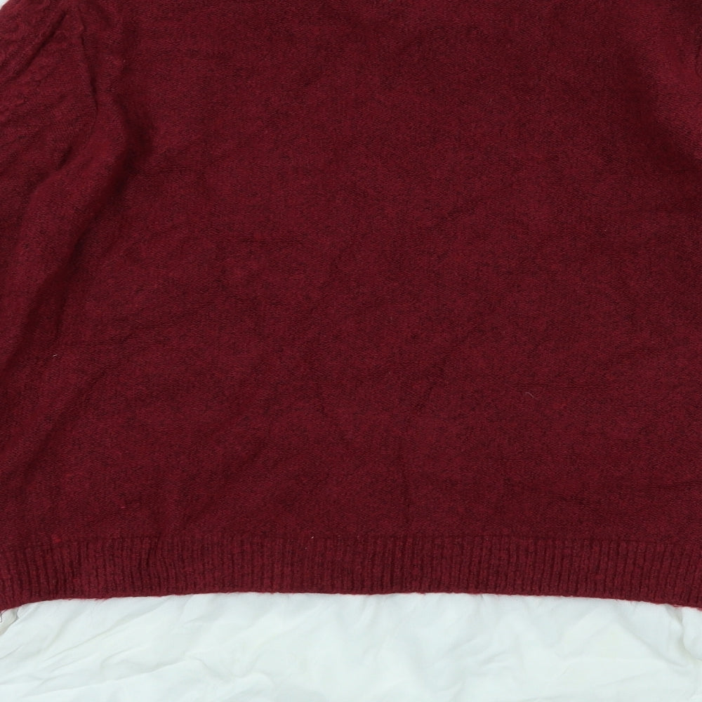 Primark Womens Red   Pullover Jumper Size M