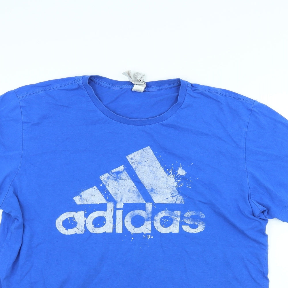 adidas Mens Blue    T-Shirt Size M