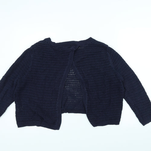 TU Womens Blue  Knit Cardigan Jumper Size 16