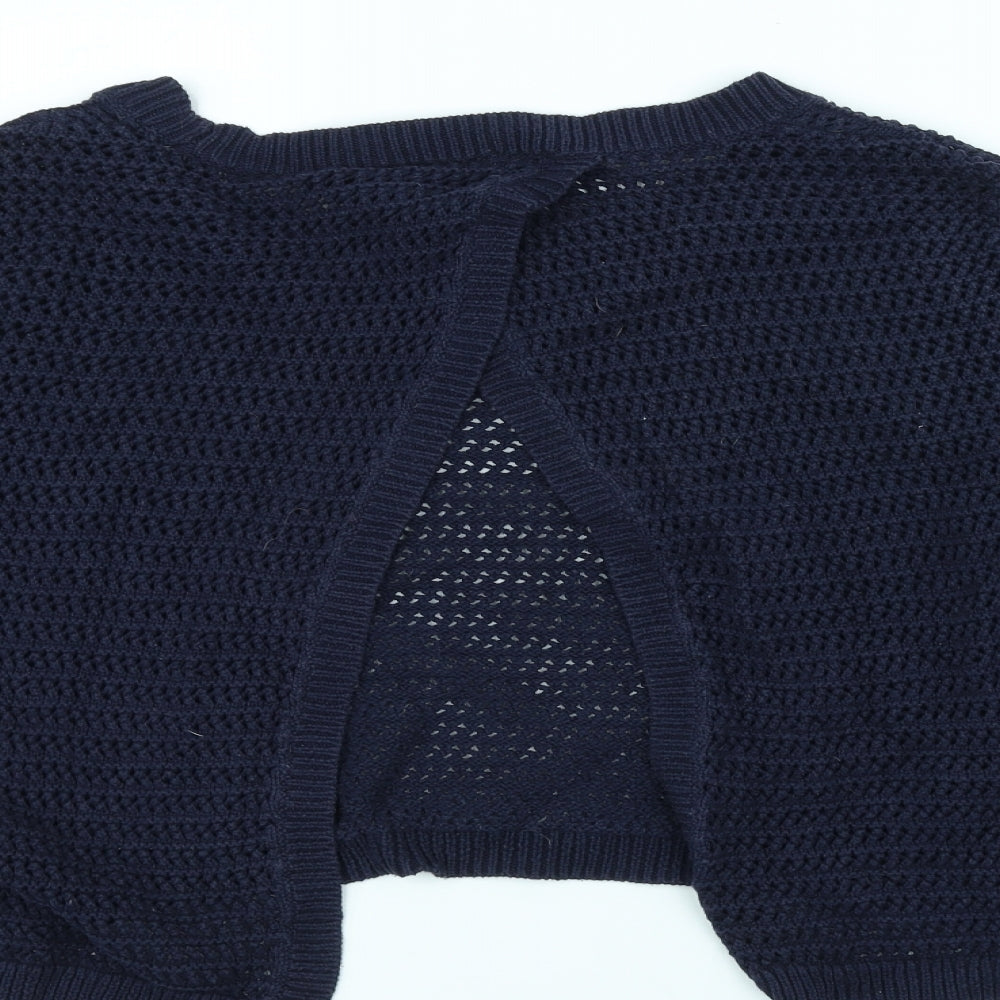 TU Womens Blue  Knit Cardigan Jumper Size 16