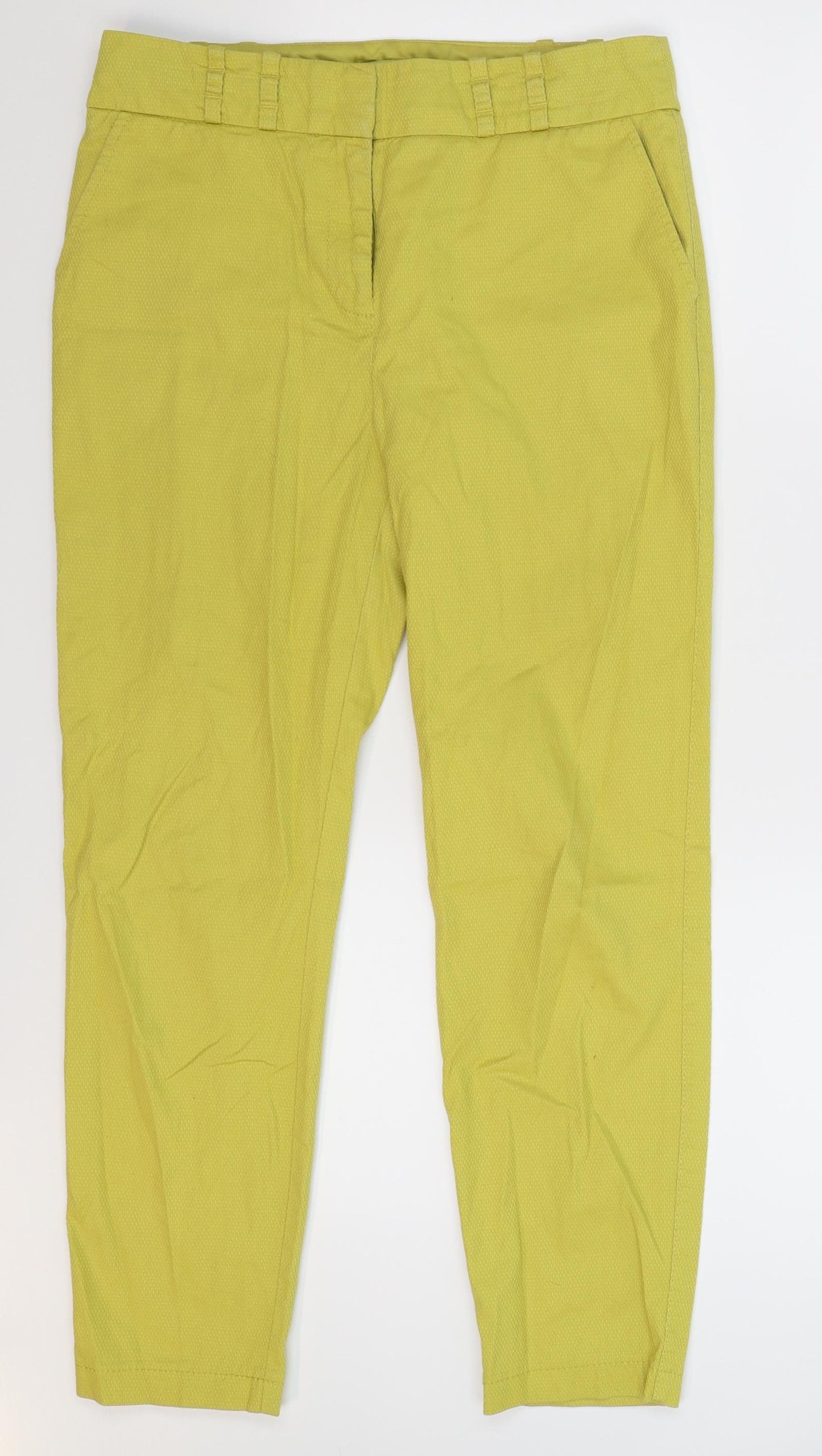 NEXT Womens Yellow   Trousers  Size 8 L26 in