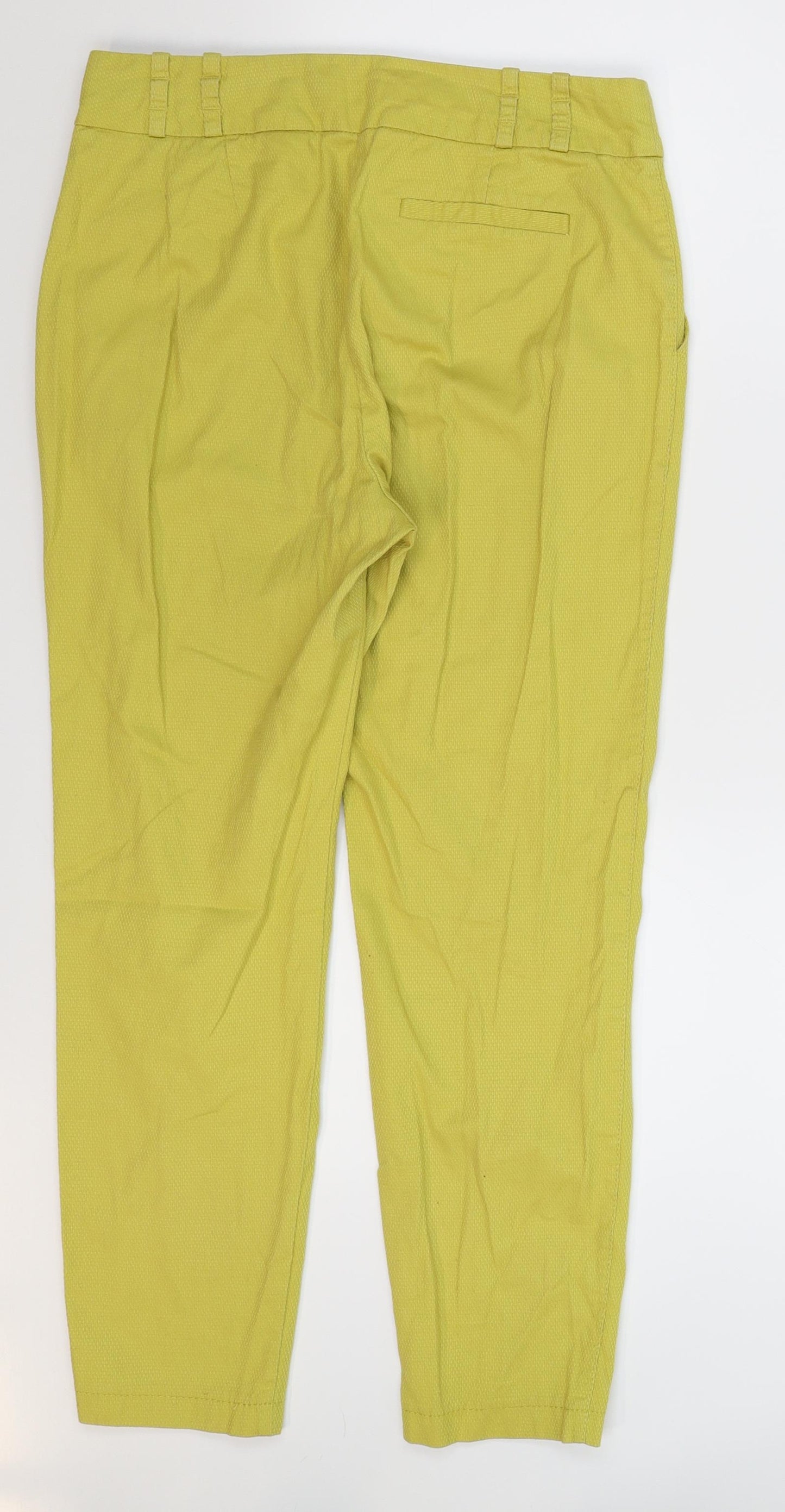 NEXT Womens Yellow   Trousers  Size 8 L26 in