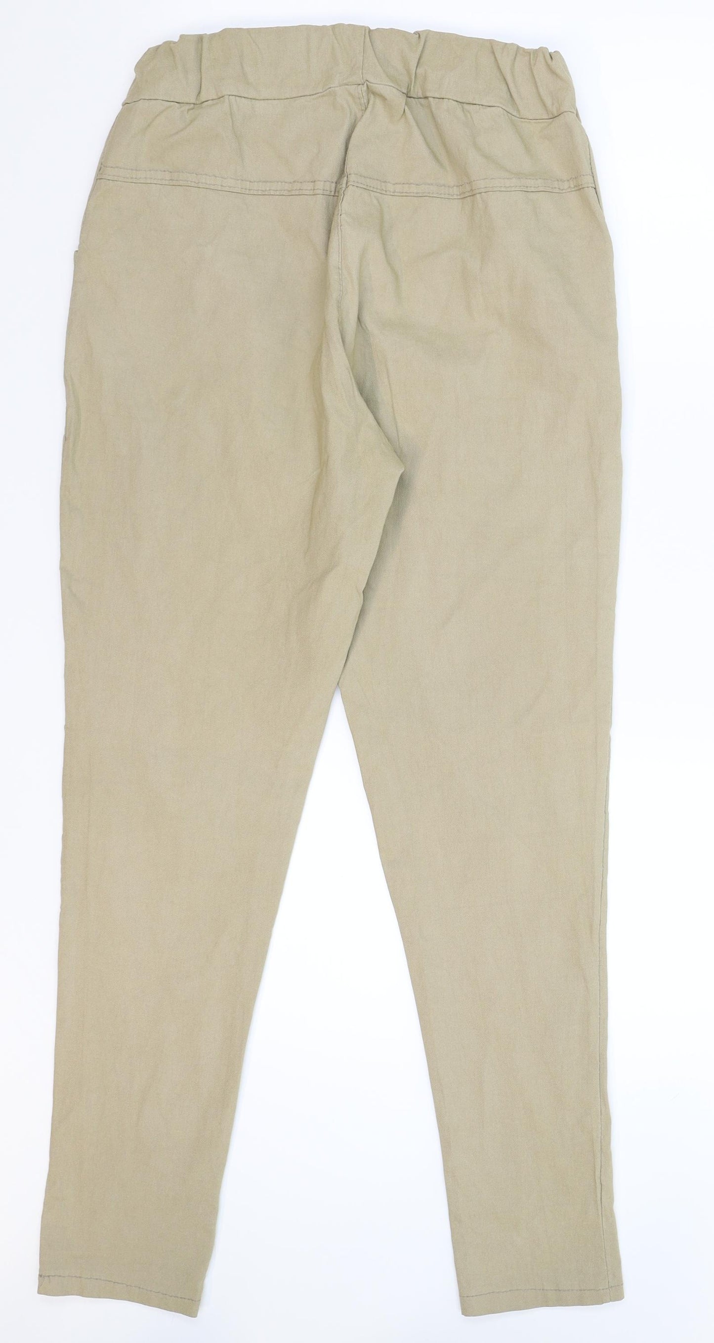 Preworn Womens Beige   Capri Leggings Size 10 L28 in