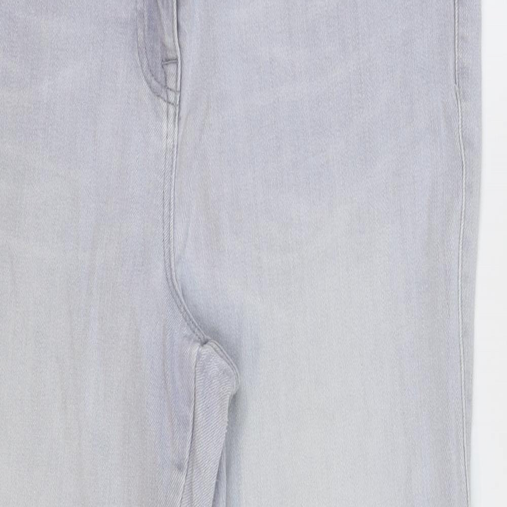 NEXT Womens Grey  Denim Cropped Jeans Size 16 L25 in