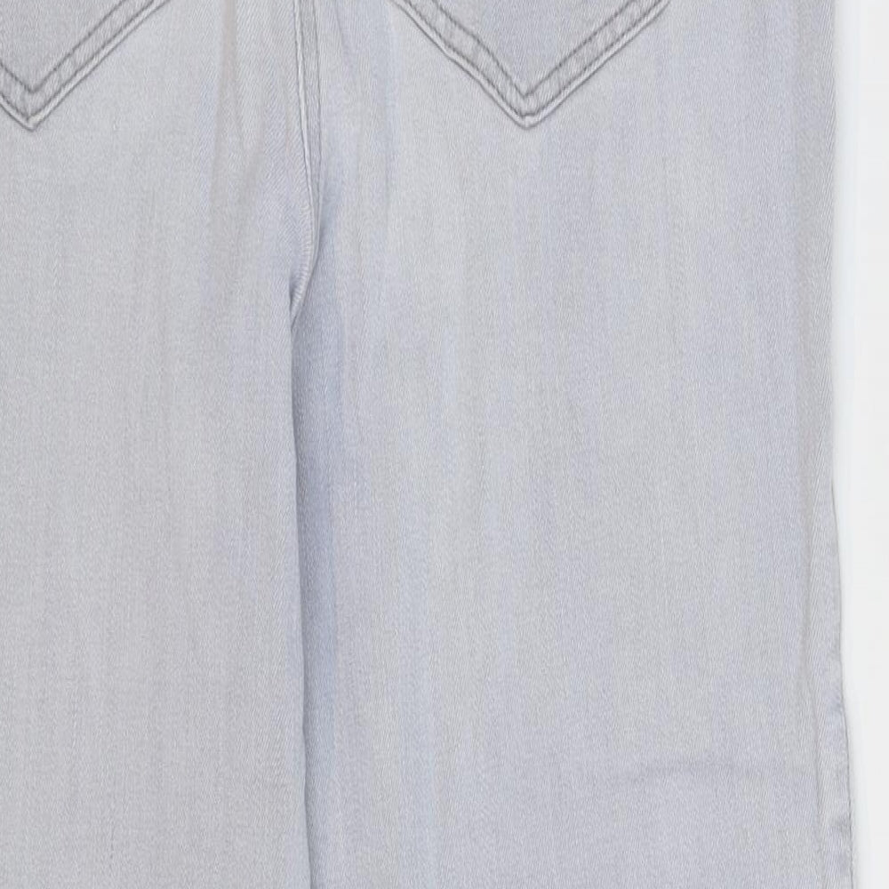 NEXT Womens Grey  Denim Cropped Jeans Size 16 L25 in